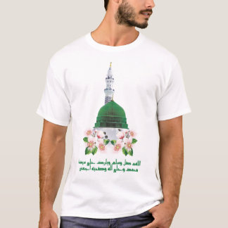 T-shirt Mosquée Prophète Dôme Vert