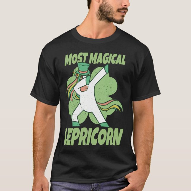 T-shirt Most Magical Lepricorn  St Patrick s Day Dabbing U (Devant)