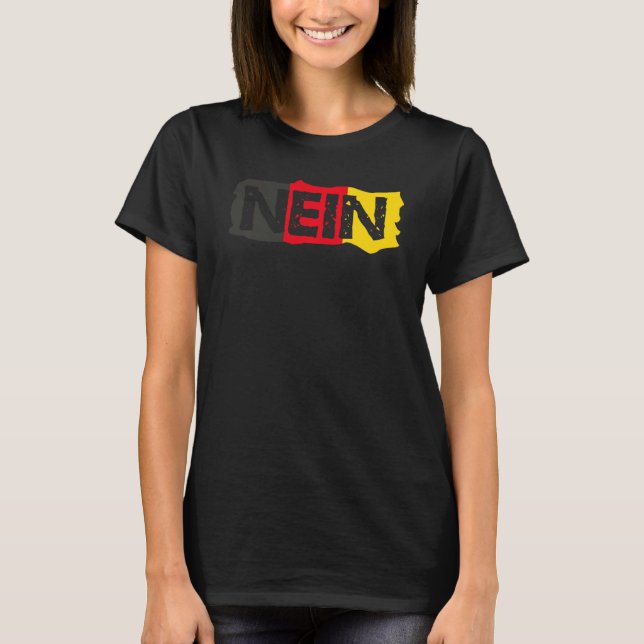 T-shirt Mot allemand Nein (Devant)