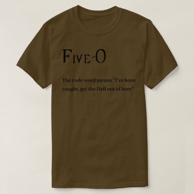 T-shirt Mot Code Signifie (Design devant)