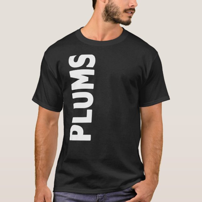 T-shirt MOT DE FRUITS PLUMS RANDOM SUR LE CÔTÉ DE Premium (Devant)