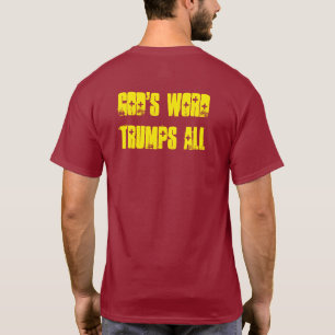 T-shirt Mot les signes le "de Dieu biblique Trumps TOUTE