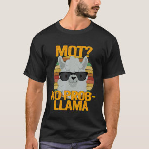 T-shirt MOT Pas De Problème Lama Pour Les Associés En Heur
