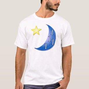 T-shirt Mot Puzzle Ons dans une Lune Bleue