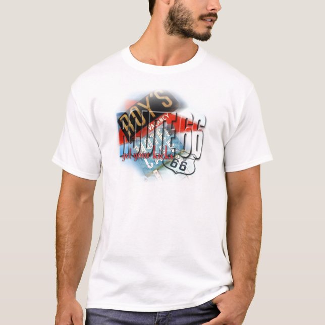 T-shirt Motel du café de Roy - itinéraire 66 (Devant)