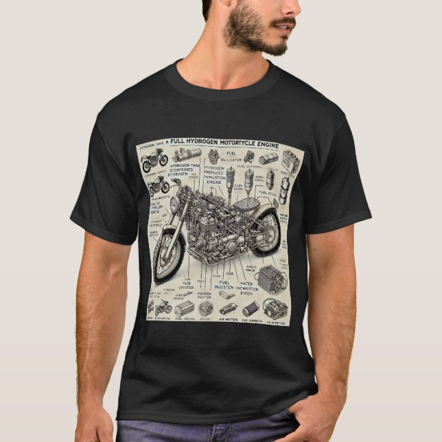 T-shirt Moteur à hydrogène (Devant)