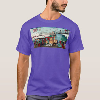 T-shirt Moteur À Vapeur Du Chemin De Fer À Takanawa Ikke