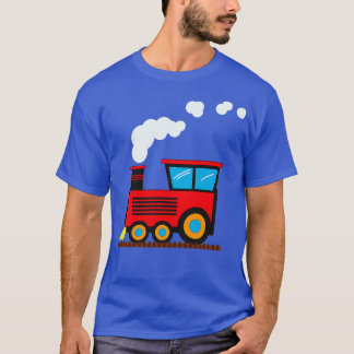 T-shirt Moteur à vapeur Locomotive sur rail pour enfants g