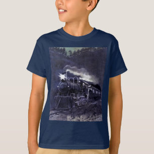 T-shirt Moteur à vapeur magique Train victorien
