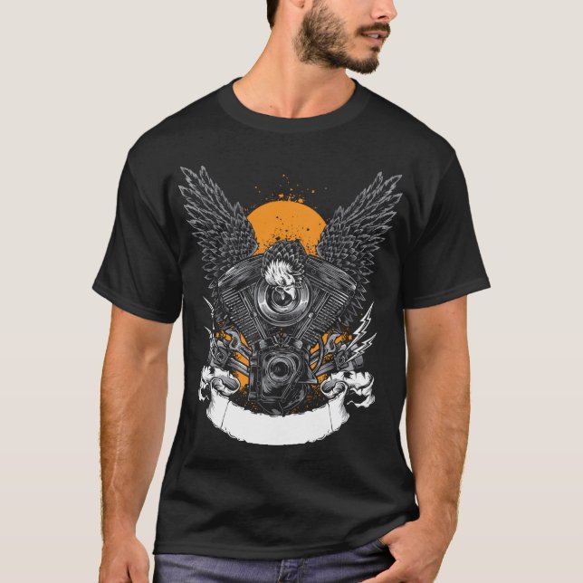 T-shirt Moteur aigle (Devant)
