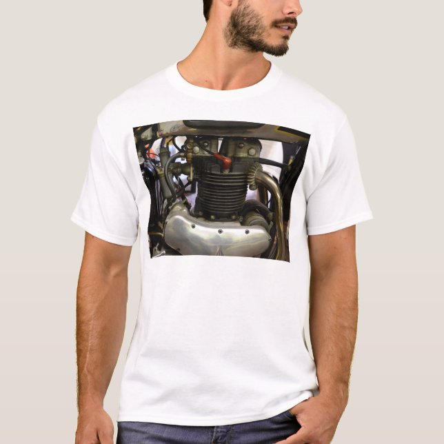 T-shirt Moteur de BSA A7 (Devant)