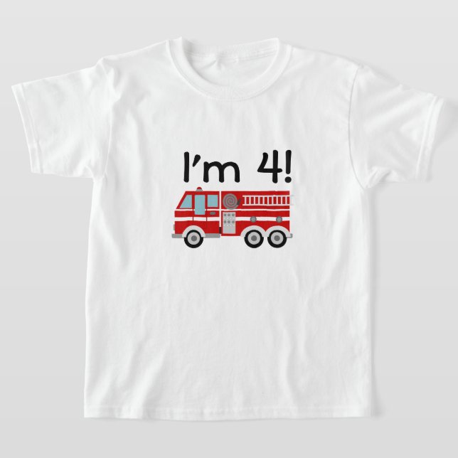 T-shirt Moteur de feu de 4e anniversaire (Poser)
