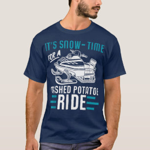 T-shirt Moteur de traîneau Sports d'hiver Conduite de moto
