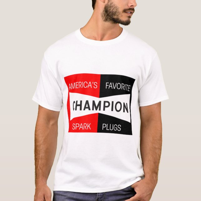 T-shirt Moteur Obat mogok Bougies Champion (Devant)