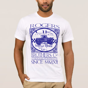 T-shirt moteur vintage Co de cotswolds britanniques par
