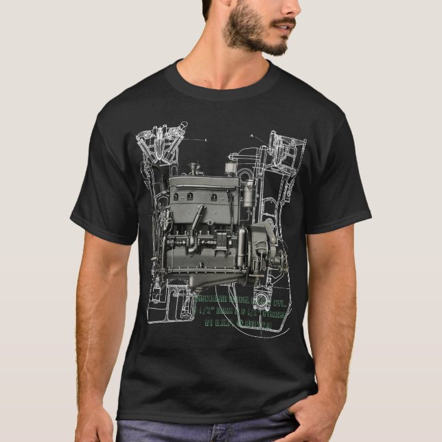 T-shirt Moteur Wisconsin Milwaukee Wisconsin Moteur à gaz  (Devant)