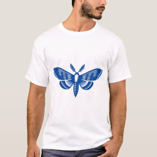 T-shirt Moth - Bleu profond