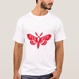 T-shirt Moth - Rouge