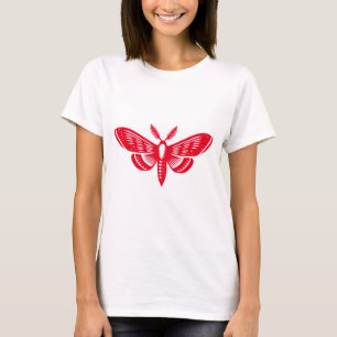 T-shirt Moth - Rouge