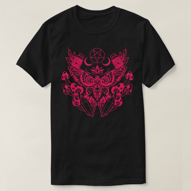 T-Shirt Moth Viking Païen Wicca (Design devant)