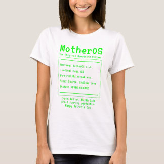 T-shirt MotherOS Retro Tech Fête des Mères Design
