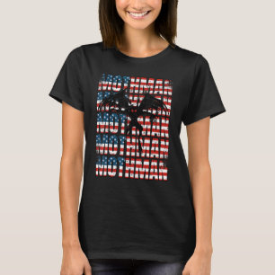 T-shirt Mothman Cryptid 4 juillet drapeau américain 1