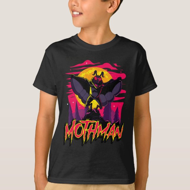T-shirt Mothman Movie Fun Cryptid Halloween Myth Monster C (Devant)