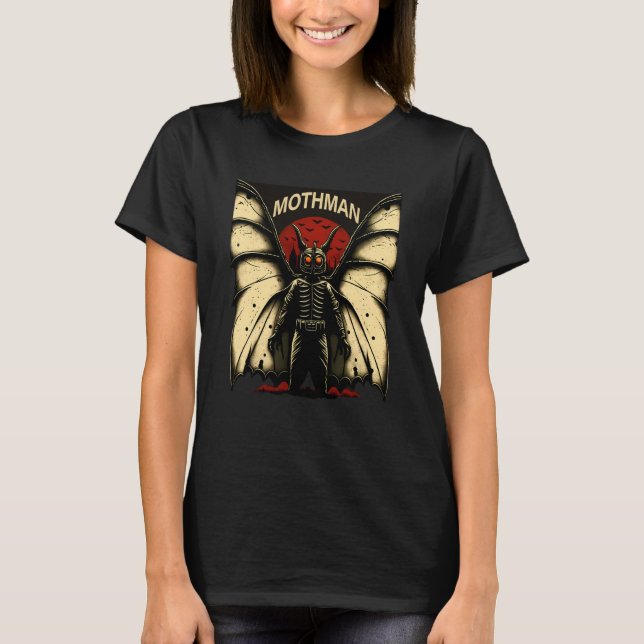 T-shirt Mothman Mysterious Winged Creature  1 (Devant)