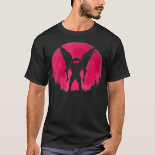 T-shirt Mothman Pleine Lune Cool Lumière Cryptid Pour Homm