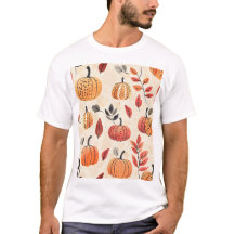 Motif à carreaux citrouille et Feuille