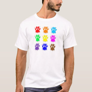 T-shirt Motif à mâchoire de chien de peluche d'encre