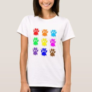 T-shirt Motif à mâchoires pour chien d'encre