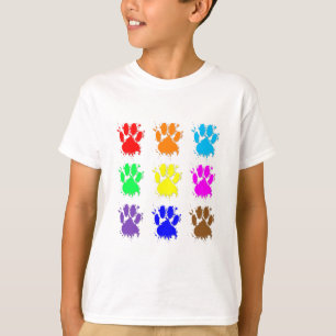 T-shirt Motif à mâchoires pour chien d'encre