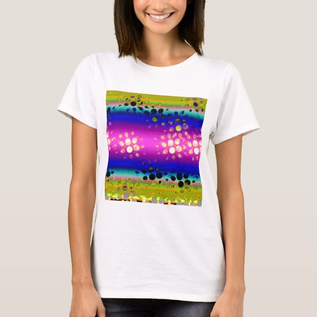 T-shirt Motif Abstrait coloré (Devant)