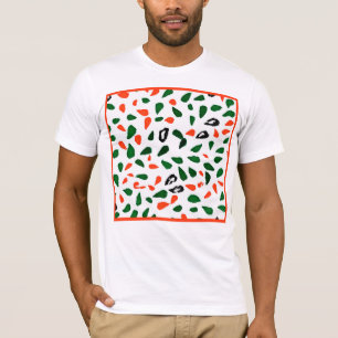 T-shirt Motif Abstrait coloré dynamique