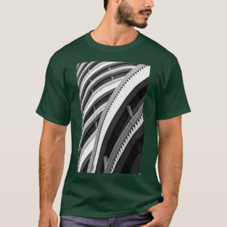 T-shirt Motif Abstrait en architecture