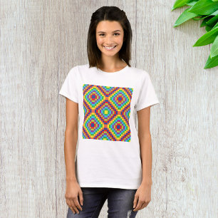 T-shirt Motif Abstrait rétroactif