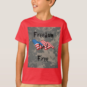 T-shirt Motif Acu Camouflage Troupes Art numérique Paix