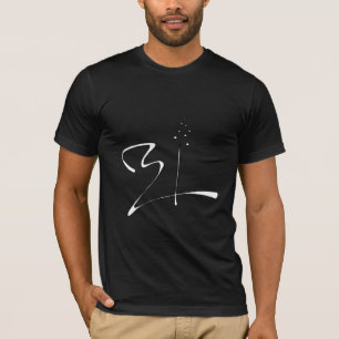 T-shirt Motif africain noir et blanc