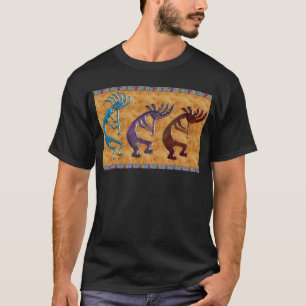 T-shirt Motif amérindien Kokopelli 3D Anasazi