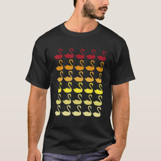 T-shirt Motif animal rétro cygne