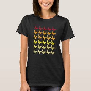 T-shirt Motif animal rétro papillon