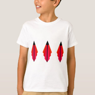 T-shirt Motif Art déco 3 en rouge