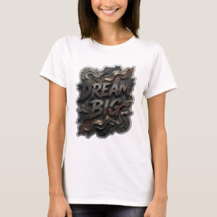 T-shirt Motif Artistique Argent Propre RÊVE GRAND