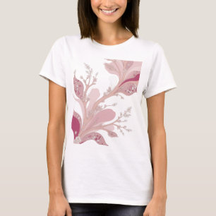 T-shirt Motif artistique ART ABSTRAIT argenté vif