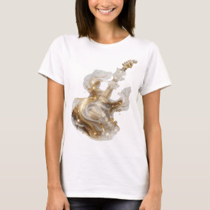 T-shirt Motif artistique ART ABSTRAIT Or Bold