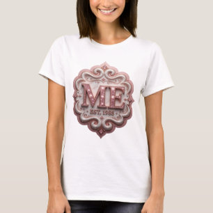 T-shirt Motif artistique ART ABSTRAIT Rose dynamique