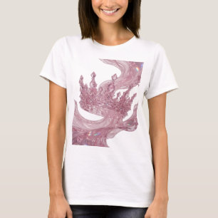 T-shirt Motif artistique COURONNE DE PRINCESSE en argent b
