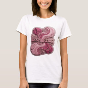 T-shirt Motif Artistique INSPIRATION Rose Clair