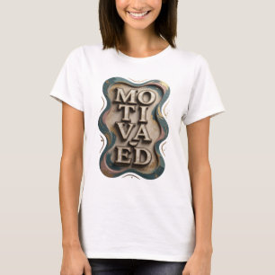 T-shirt Motif Artistique MOTIVÉ Or En Gras